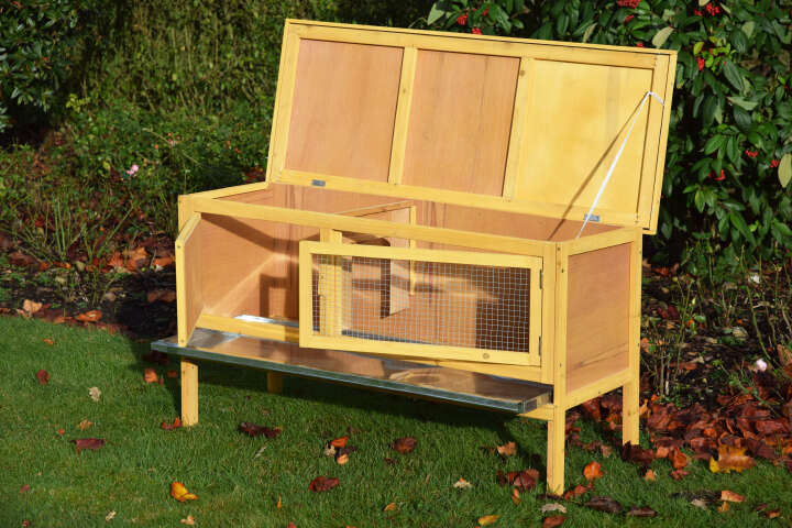 dobar Kleintierstall Tradition Outdoor aus Holz mit verzinktem Boden